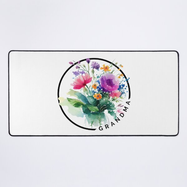 Aperçu de l'œuvre Bouquet de fleurs peint à l'aquarelle par grand-mère créée et vendue par AussieMomma.
