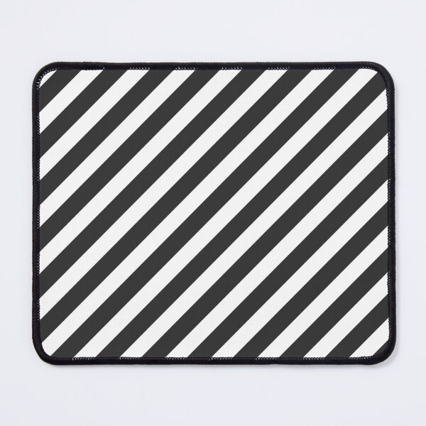 Item preview, White And Charcoal Diagonal Striped Pattern designed and sold by pattern-archive.