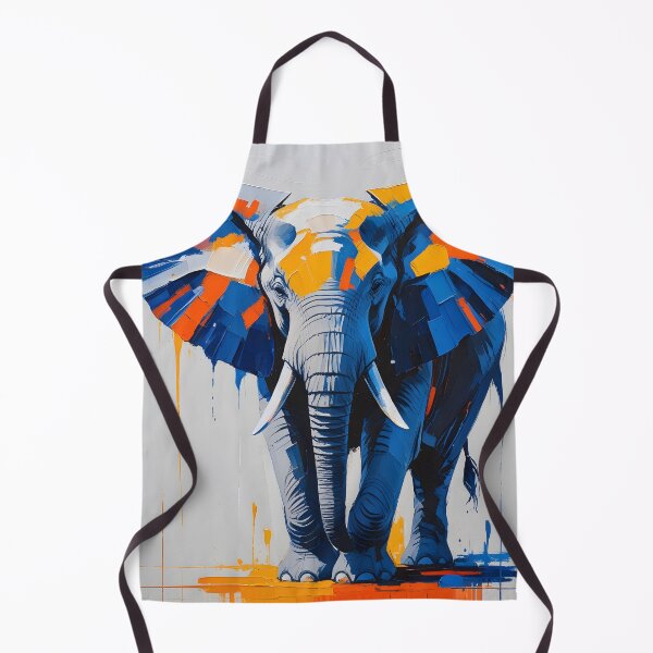 Item preview, Abstract Elephant Painting – Modern Colorful Wildlife Art designed and sold by ArtnarongDesign.