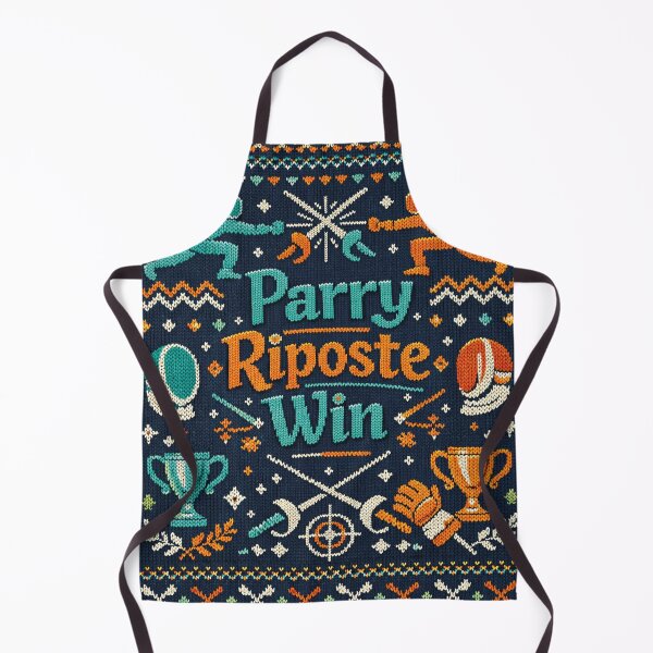 Item preview, Parry Riposte Win Fencing Sport Knitting Pattern Design designed and sold by Mauswohn.
