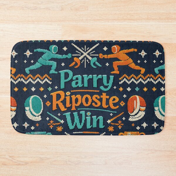 Item preview, Parry Riposte Win Fencing Sport Knitting Pattern Design designed and sold by Mauswohn.