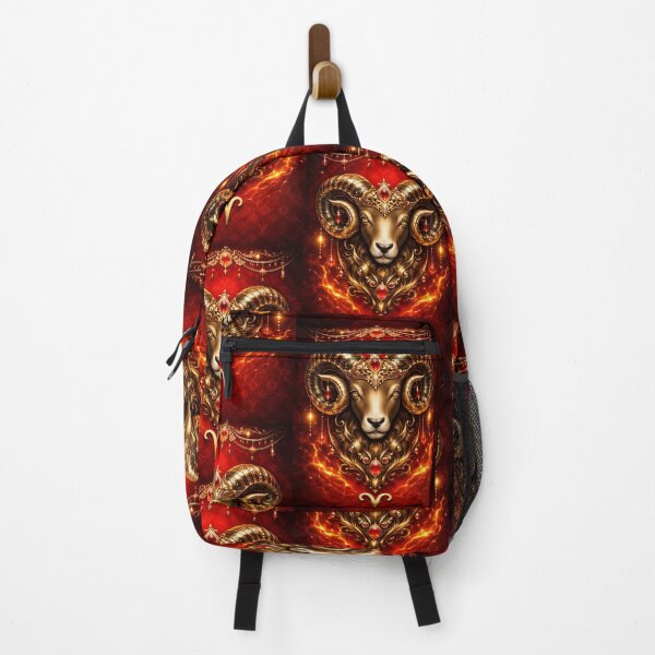 Item preview, Luxury Aries Zodiac Sign – Regal Fire Sign Astrology Art designed and sold by Bonitivity Zodiacs.