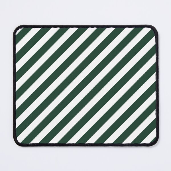 Item preview, White And Forest Green Diagonal Striped Pattern designed and sold by pattern-archive.