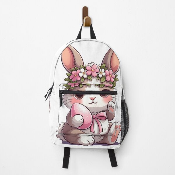Item preview, Adorable Baby Bunny with Flower Crown Easter Egg designed and sold by PixelVibe782.