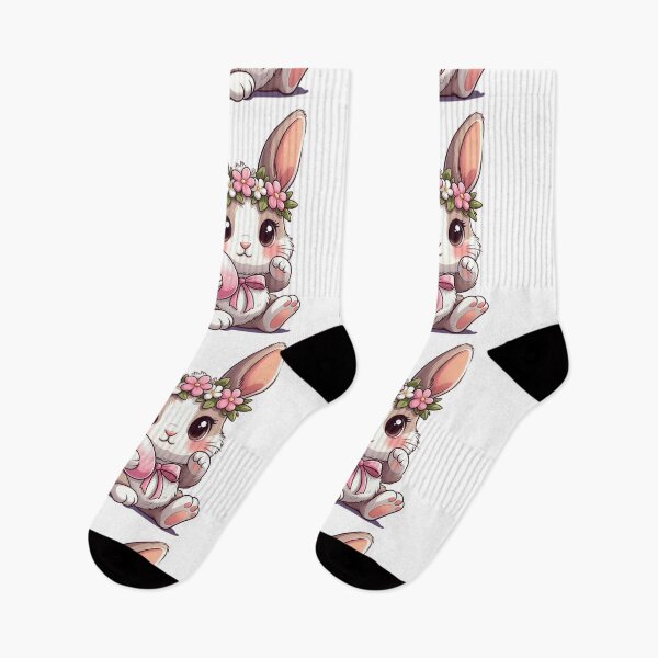 Item preview, Adorable Baby Bunny with Flower Crown Easter Egg designed and sold by PixelVibe782.