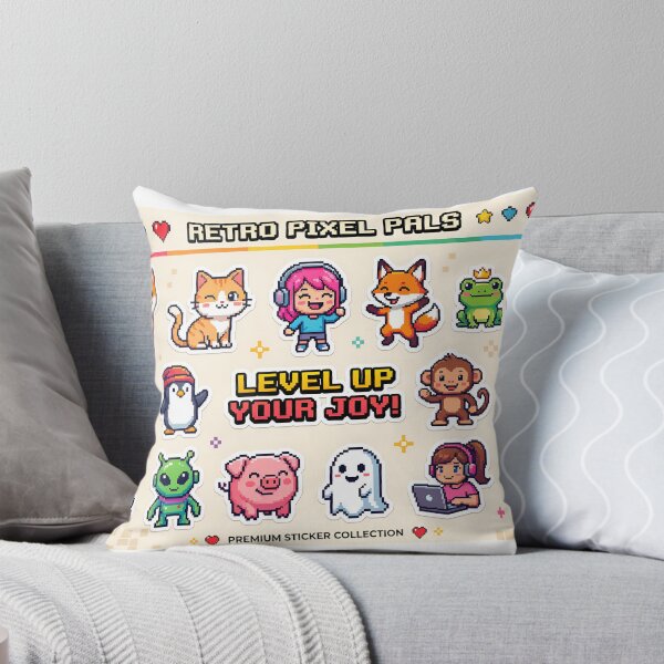 Item preview, A colorful sticker sheet featuring cartoon animals and characters on transparent background designed and sold by Creative88Art.