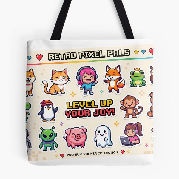 Item preview, A colorful sticker sheet featuring cartoon animals and characters on transparent background designed and sold by Creative88Art.