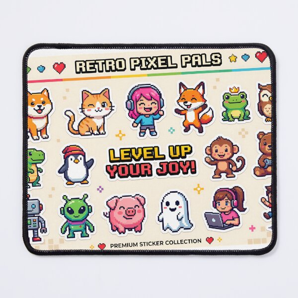 Item preview, A colorful sticker sheet featuring cartoon animals and characters on transparent background designed and sold by Creative88Art.