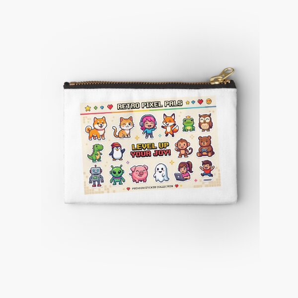 Item preview, A colorful sticker sheet featuring cartoon animals and characters on transparent background designed and sold by Creative88Art.