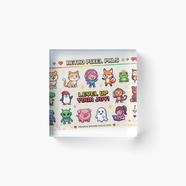 Item preview, A colorful sticker sheet featuring cartoon animals and characters on transparent background designed and sold by Creative88Art.