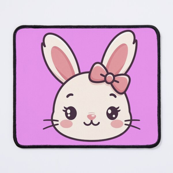 Item preview, Minimalist Cute Easter Bunny Face with Coquette Bow designed and sold by PixelVibe782.