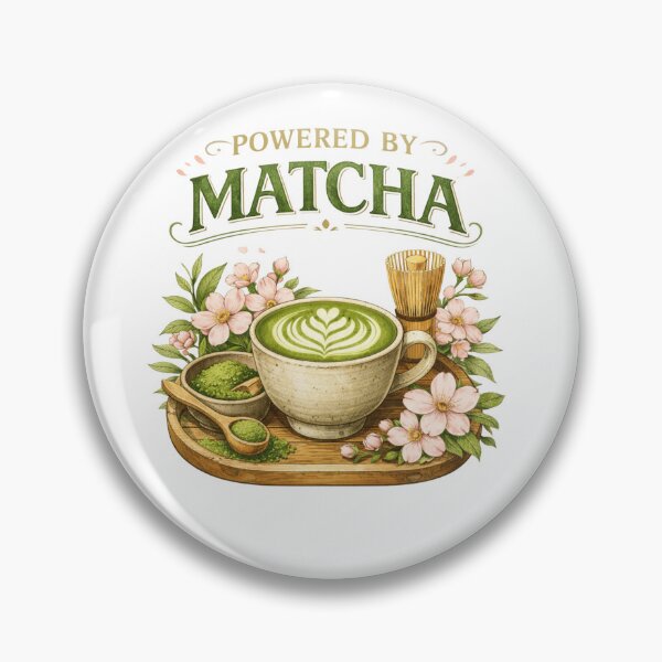 Item preview, Power By Matcha designed and sold by BrewmarkStudio.
