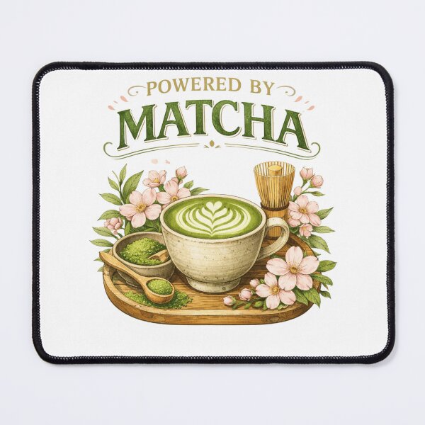 Item preview, Power By Matcha designed and sold by BrewmarkStudio.