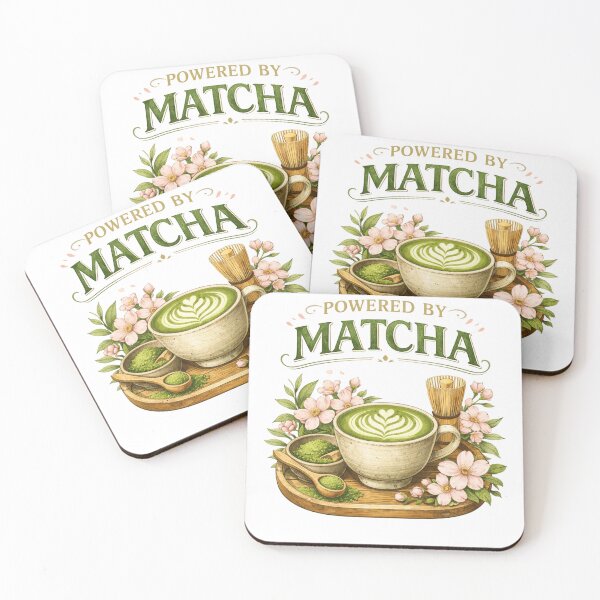 Item preview, Power By Matcha designed and sold by BrewmarkStudio.
