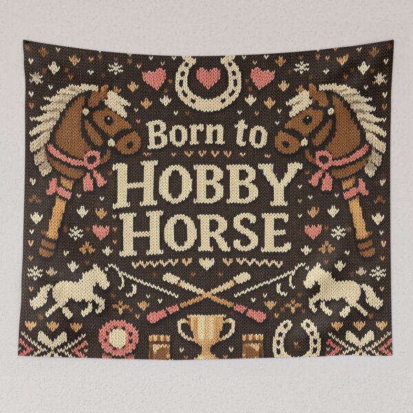 Item preview, Born to Hobby Horse - Country Style Embroidery Pattern with Hobby Horses and Awards designed and sold by Mauswohn.