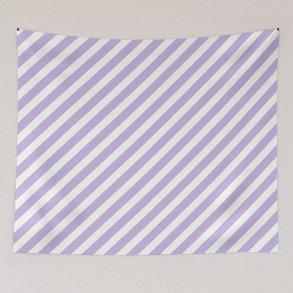 Item preview, White And Lavender Diagonal Striped Pattern designed and sold by pattern-archive.