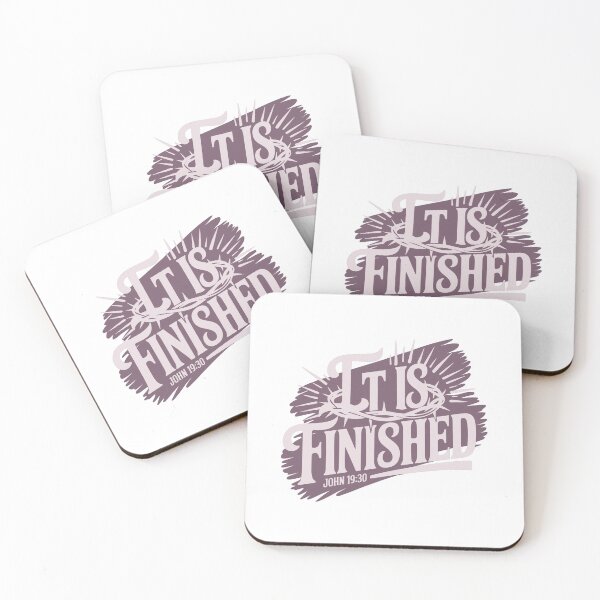 Item preview, It Is Finished Christian Cross Faith Bible Verse Design designed and sold by HahaHandlesHub.