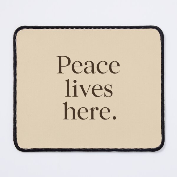 Item preview, Peace Lives Here – Minimal Inner Peace Quote Design designed and sold by Irene Catchmind.
