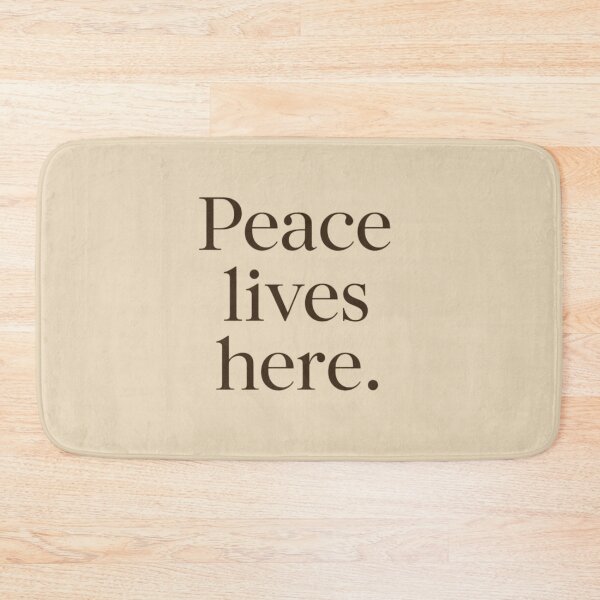 Item preview, Peace Lives Here – Minimal Inner Peace Quote Design designed and sold by Irene Catchmind.