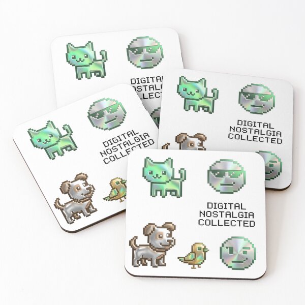 Item preview, A collection of pixelated cartoon characters on transparent background designed and sold by Creative88Art.