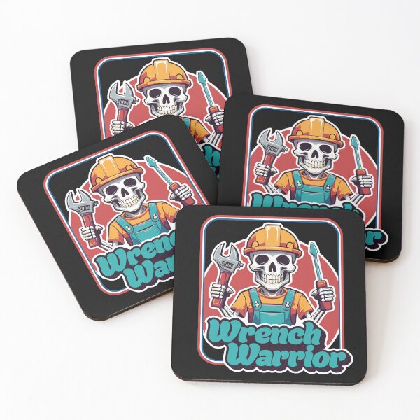 Item preview, Wrench Warrior Skeleton Mechanic - Funny Construction Worker Tool Design designed and sold by PCStudio57.