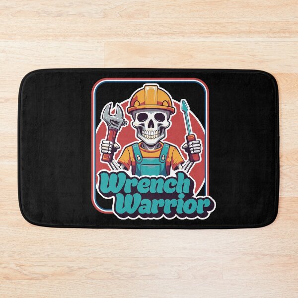 Item preview, Wrench Warrior Skeleton Mechanic - Funny Construction Worker Tool Design designed and sold by PCStudio57.