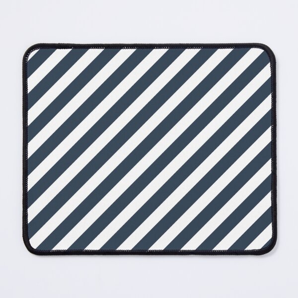 Item preview, White And Navy Diagonal Striped Pattern designed and sold by pattern-archive.