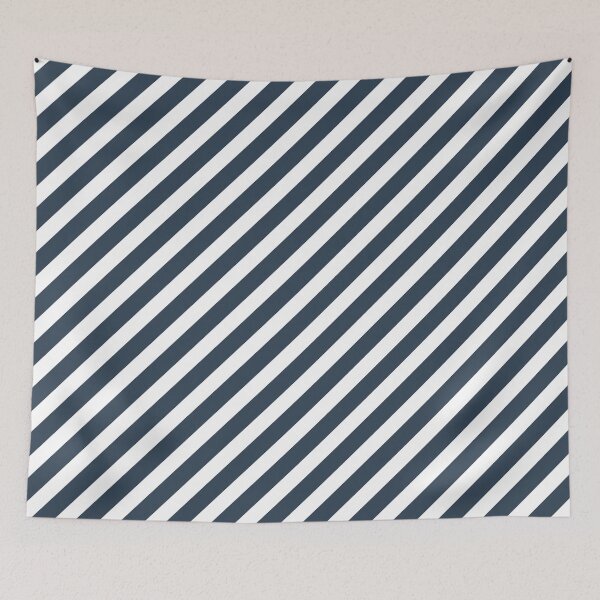 Item preview, Patrón de rayas diagonales blancas y azul marino designed and sold by pattern-archive.