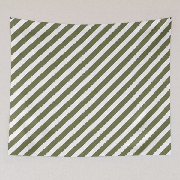 Item preview, Patrón de rayas diagonales blancas y verde oliva designed and sold by pattern-archive.