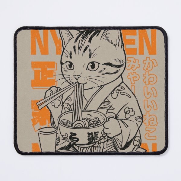 Item preview, Kawaii Japanese Noodle Cat Ramen Nyan Men designed and sold by WelLarsDigitals.