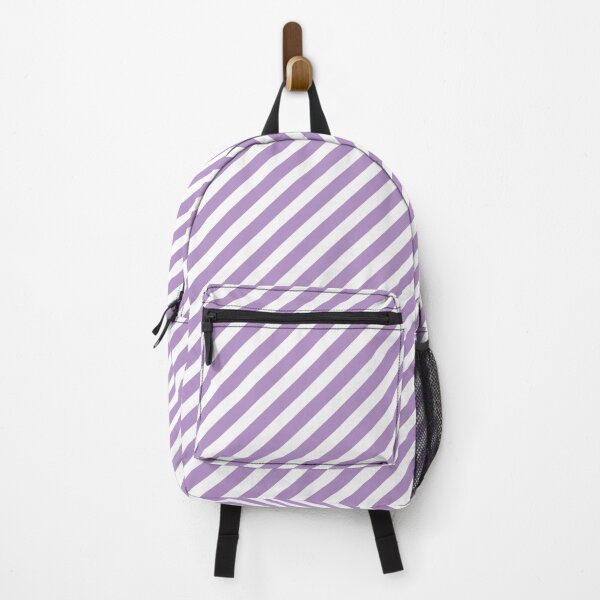 Item preview, White And Purple Diagonal Striped Pattern designed and sold by pattern-archive.