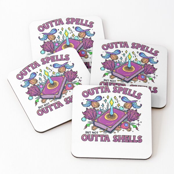 Item preview, Outta Spells But Not Outta Shells-fantasy meme, funny wizard, sarcasm designed and sold by ChameraDesign.
