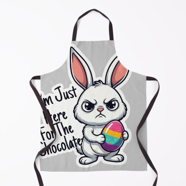 Item preview, Grumpy Easter Bunny I’m Just Here For The Chocolate designed and sold by PixelVibe782.