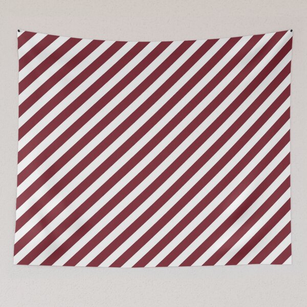Item preview, White And Red Diagonal Striped Pattern designed and sold by pattern-archive.
