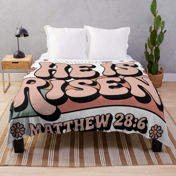 Item preview, He Is Risen Christian Easter Resurrection Bible Verse Design designed and sold by HahaHandlesHub.