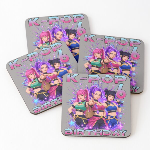 Item preview, 6th Birthday 6 Year Old Music Birthday Kpop  designed and sold by KathieFaugh.