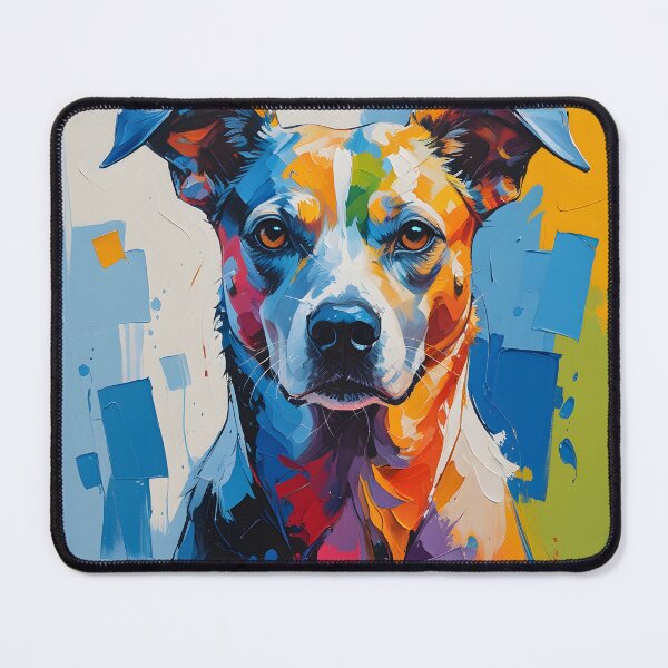 Item preview, Colorful Abstract Dog Portrait – Modern Artistic Dog Painting designed and sold by ArtnarongDesign.