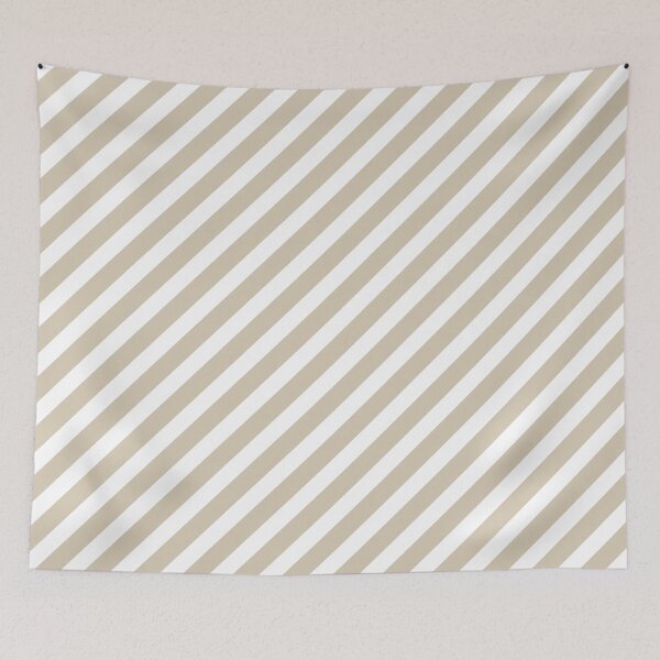 Item preview, White And Sand Diagonal Striped Pattern designed and sold by pattern-archive.