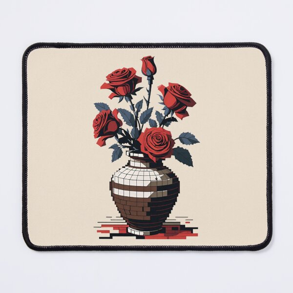 Item preview, Dark Gothic Roses in Mosaic Vase Illustration designed and sold by AlxVel.