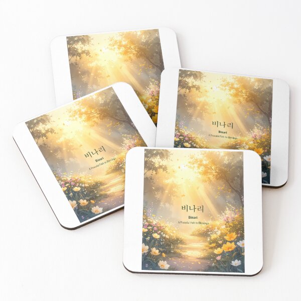 Item preview, Korean Word "Binari" (Blessing Prayer) – Calm Hangul Typography Art designed and sold by ZenHangulArt.