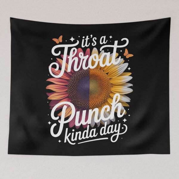 Item preview, It's A Throat Punch Kind Of Day Sarcastic Skeleton designed and sold by EllenJast.
