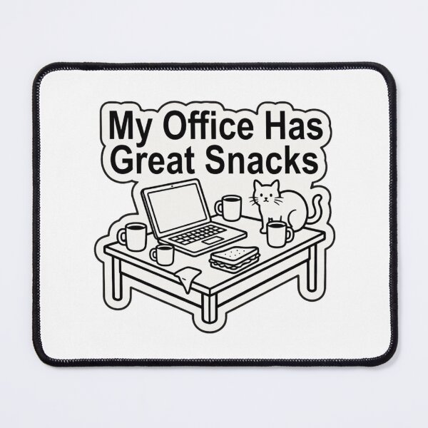 Item preview, My Office Has Great Snacks Funny Work From Home Cat Humor designed and sold by ZYNORAworld.