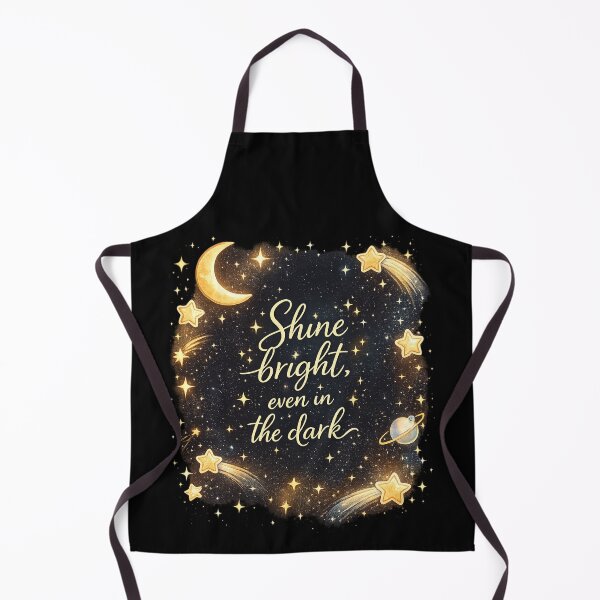 Item preview, Shine Bright Inspirational Quote – Celestial Moon and Stars Design designed and sold by Sparkle and bloom .