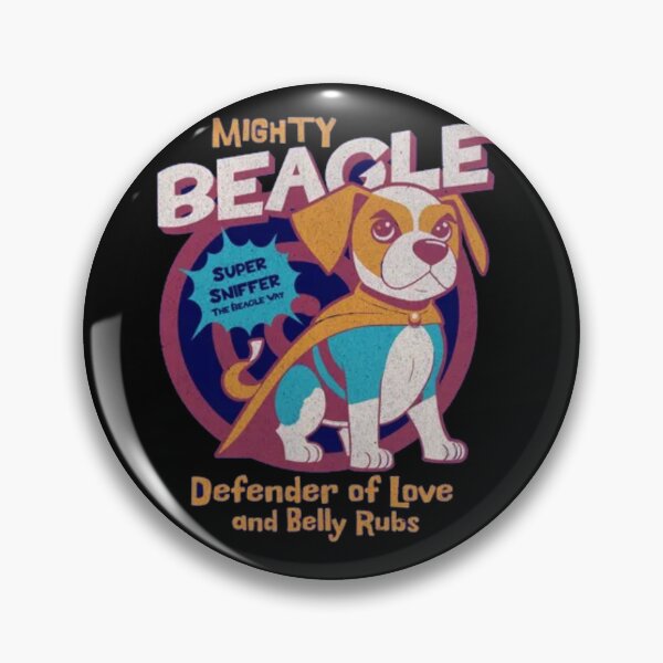Item preview, Mighty Beagle Superhero - Defender of Love and Belly Rubs designed and sold by GenZFashion000.