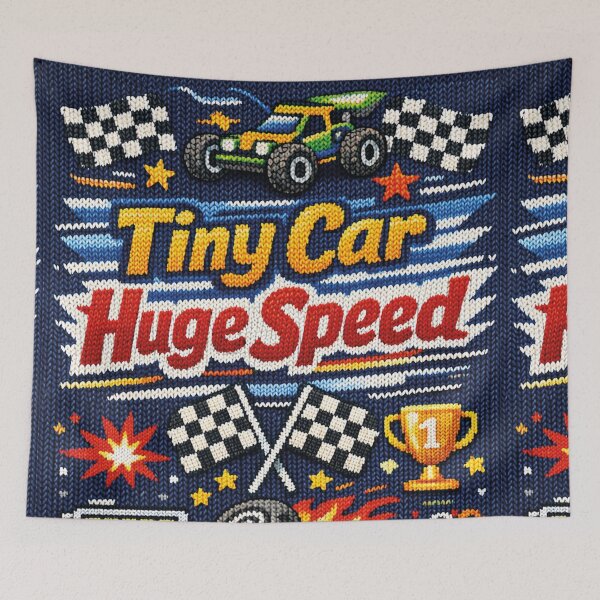 Item preview, Tiny Car Huge Speed – Remote Controlled RC Car in a Knit Pattern Design designed and sold by Mauswohn.
