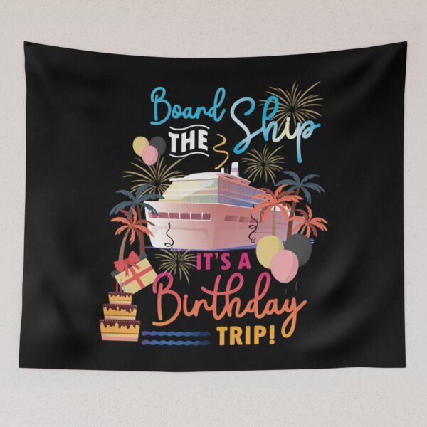 Item preview, Board The Ship It's A Birthday Trip  designed and sold by CATTYHOLA.
