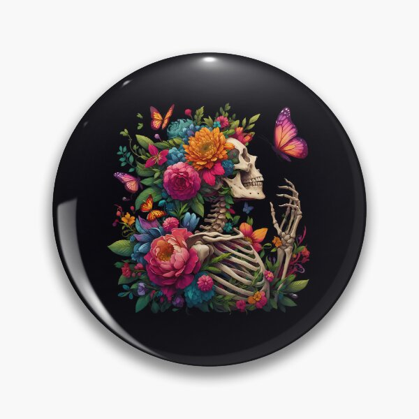 Item preview, Gothic Floral Skeleton Bones And Botany Art designed and sold by vppmwwwf26.