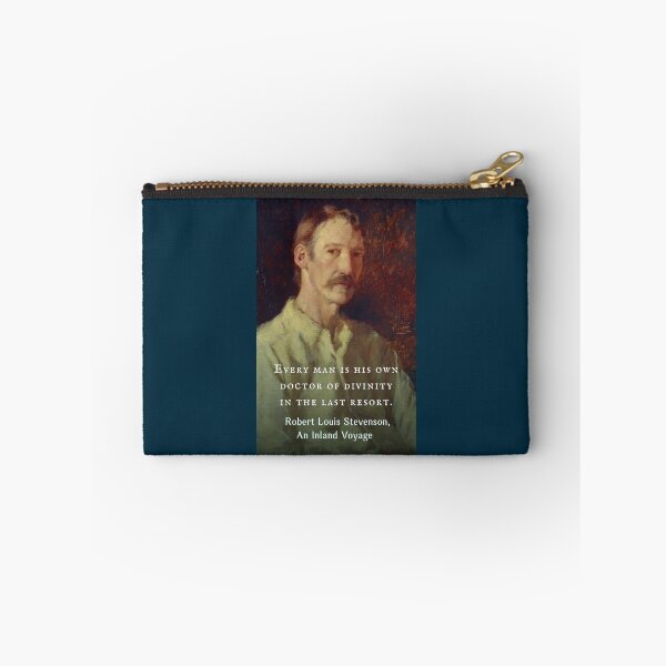 Item preview, Robert Louis Stevenson quote: Every man is his own doctor of divinity in the last resort. designed and sold by artbleed.
