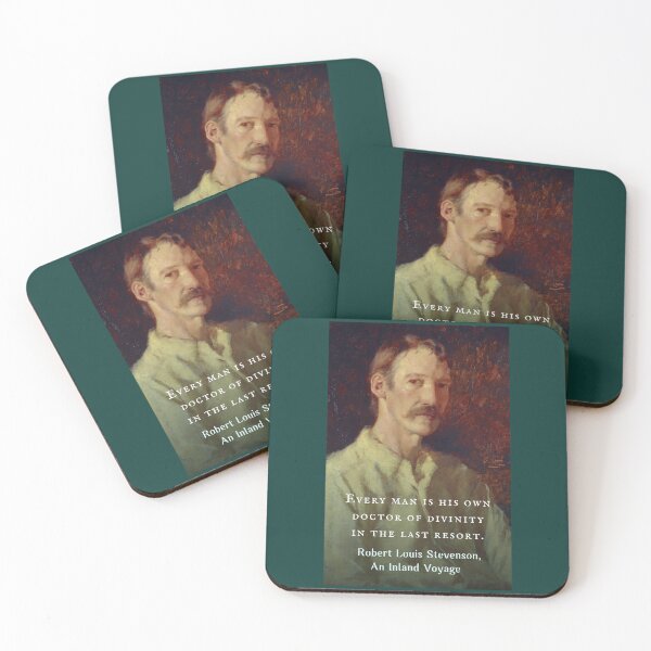 Item preview, Robert Louis Stevenson quote: Every man is his own doctor of divinity in the last resort. designed and sold by artbleed.
