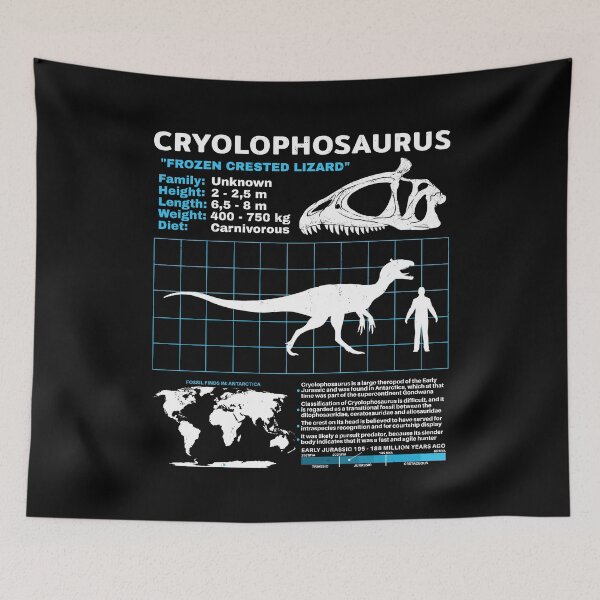 Item preview, Cryolophosaurus Fact Sheet designed and sold by NicGrayGraphic.